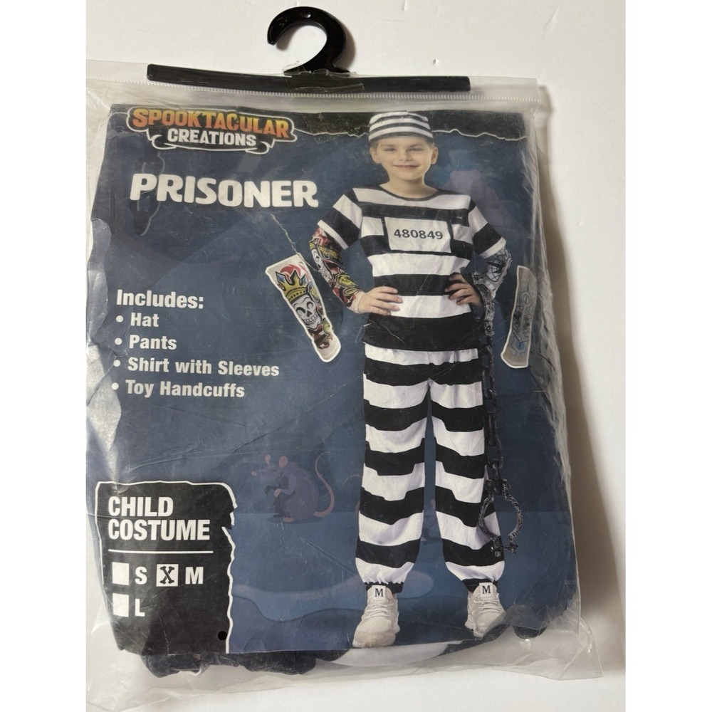 Spooktacular Creations Child Prisoner Costume, Size M